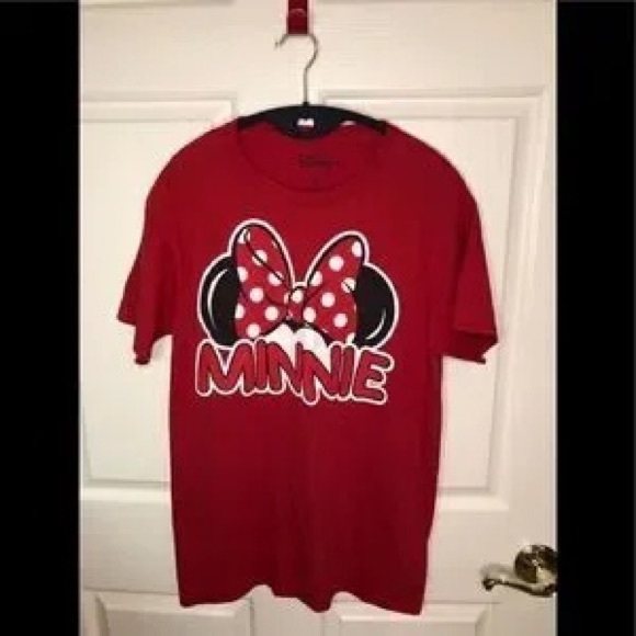 Disney Tops - Disney Red Minnie Mouse Graphic Short Sleeve Tee
